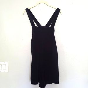 Topshop Velvet Playsuit